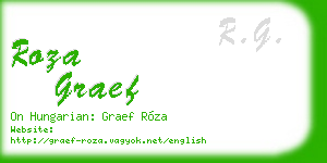 roza graef business card
