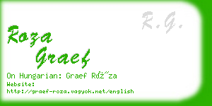 roza graef business card